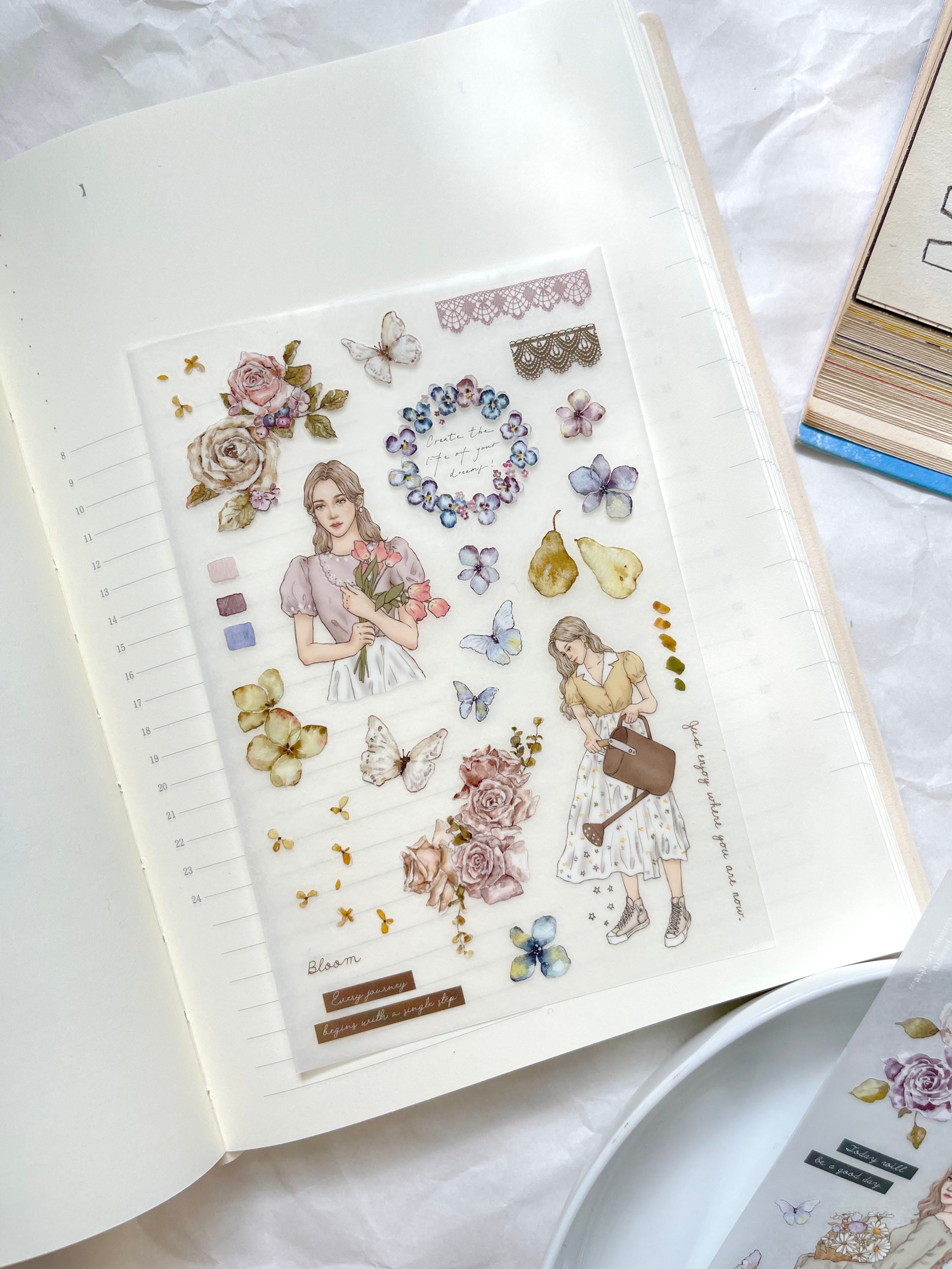 Bloom Transfer Stickers - 3 sheets