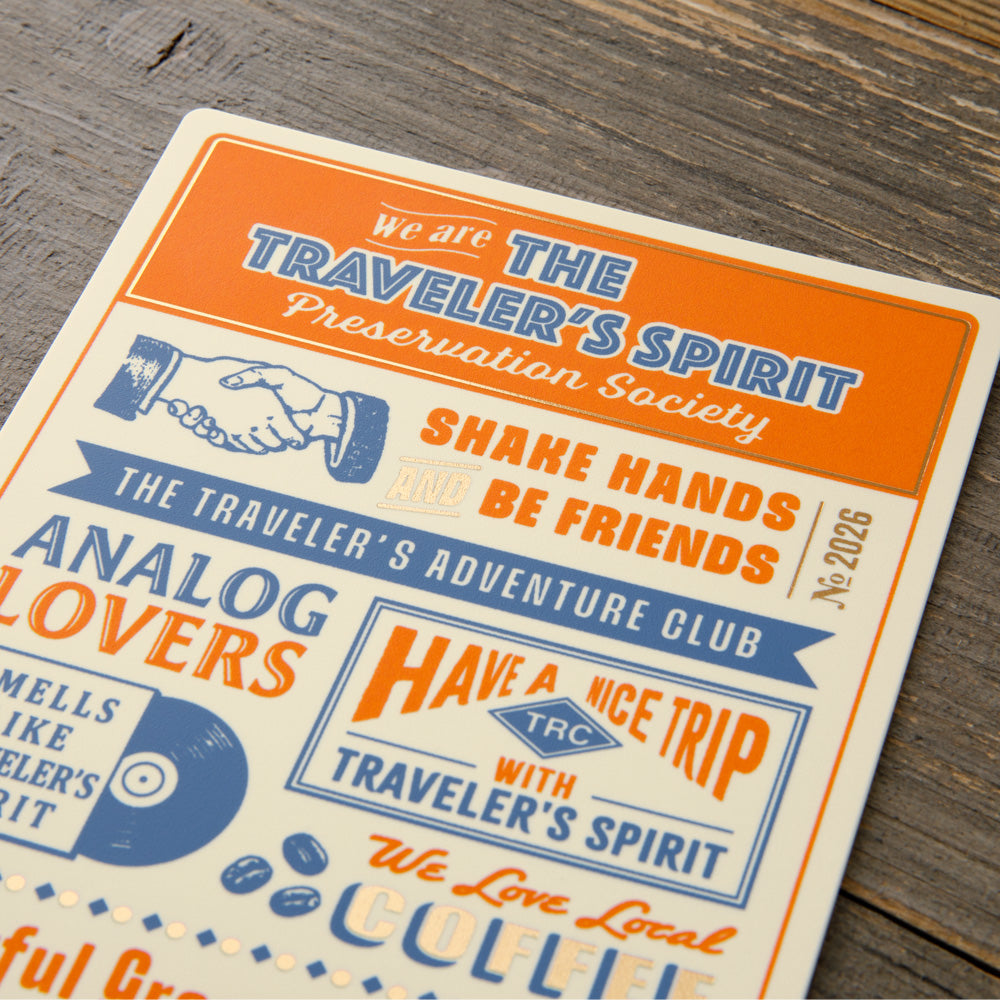 Traveler's Notebook 2026 Underlay Regular Size