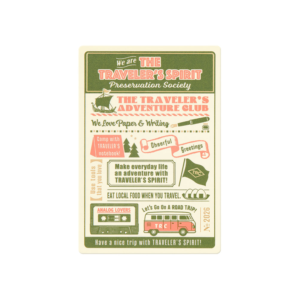 Traveler's Notebook 2026 Underlay Passport Size