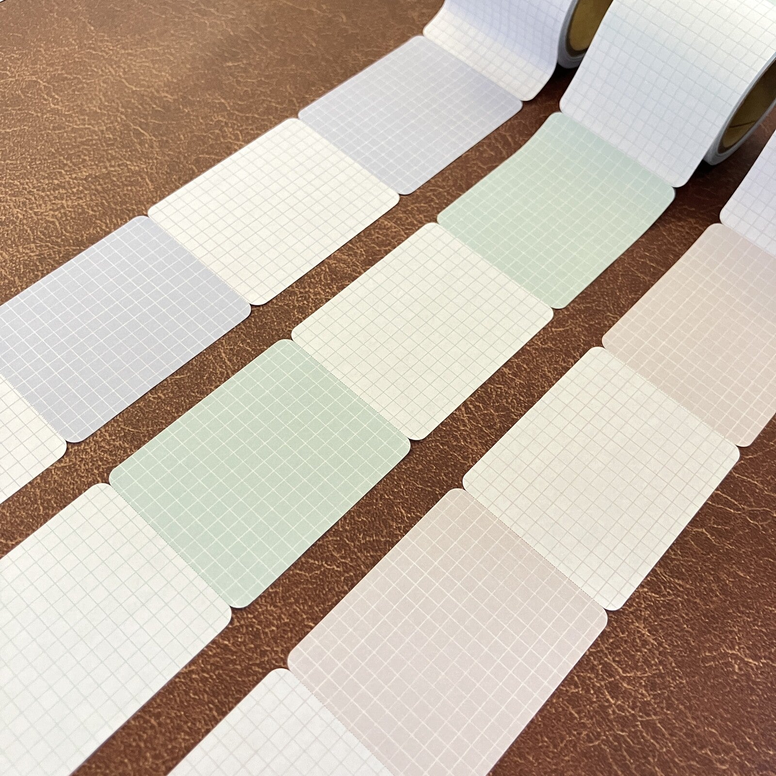 Papia Roll Sticky Notes Grid Blue