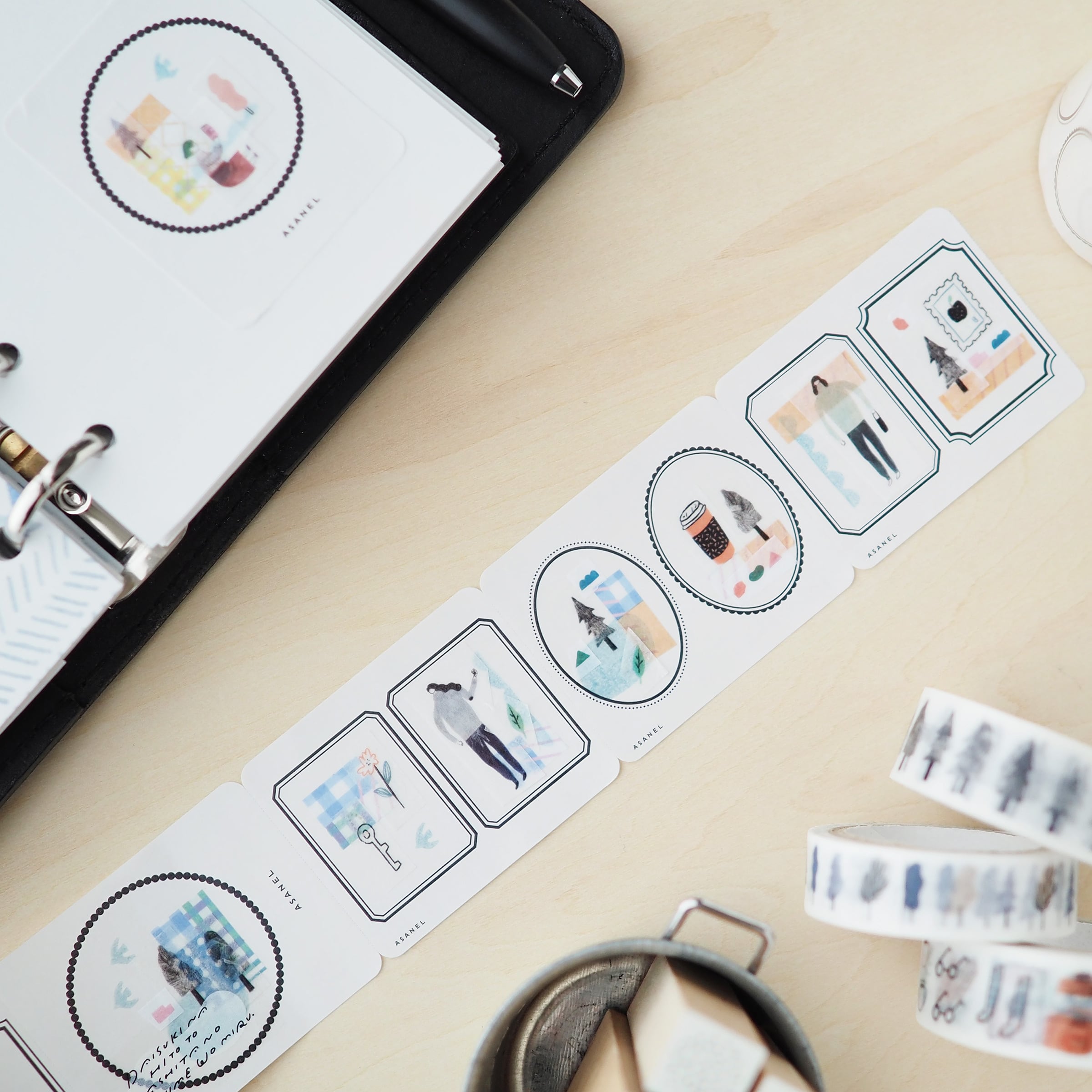 ASANEL Roll Sticky Notes Frame-Friendly