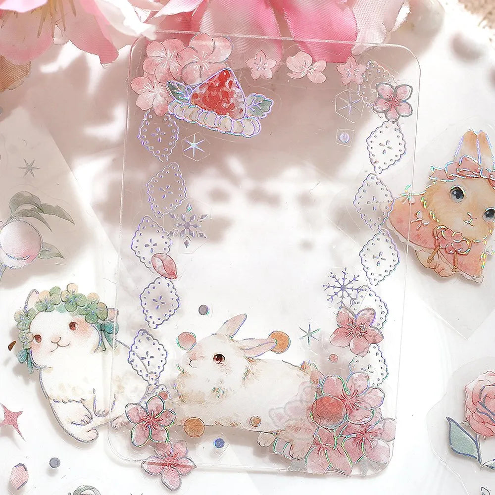 IRIDE Seal Stickers Rabbit 3 sheets