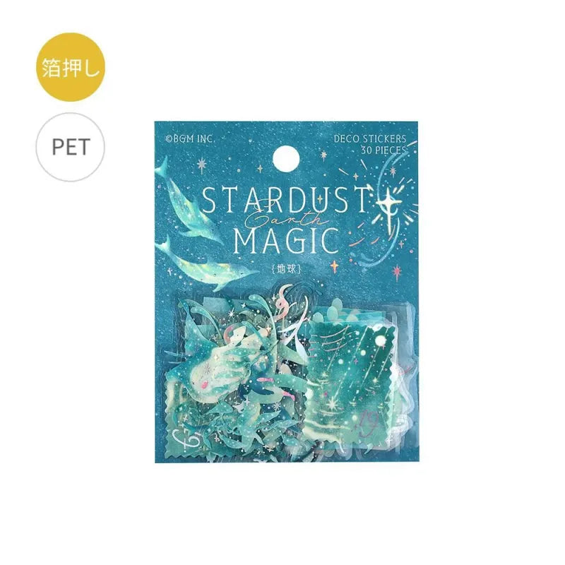 PET Sticker Set Stardust Magic Earth