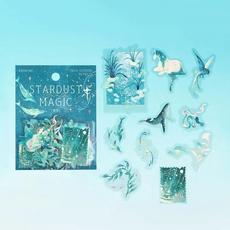 PET Sticker Set Stardust Magic Earth