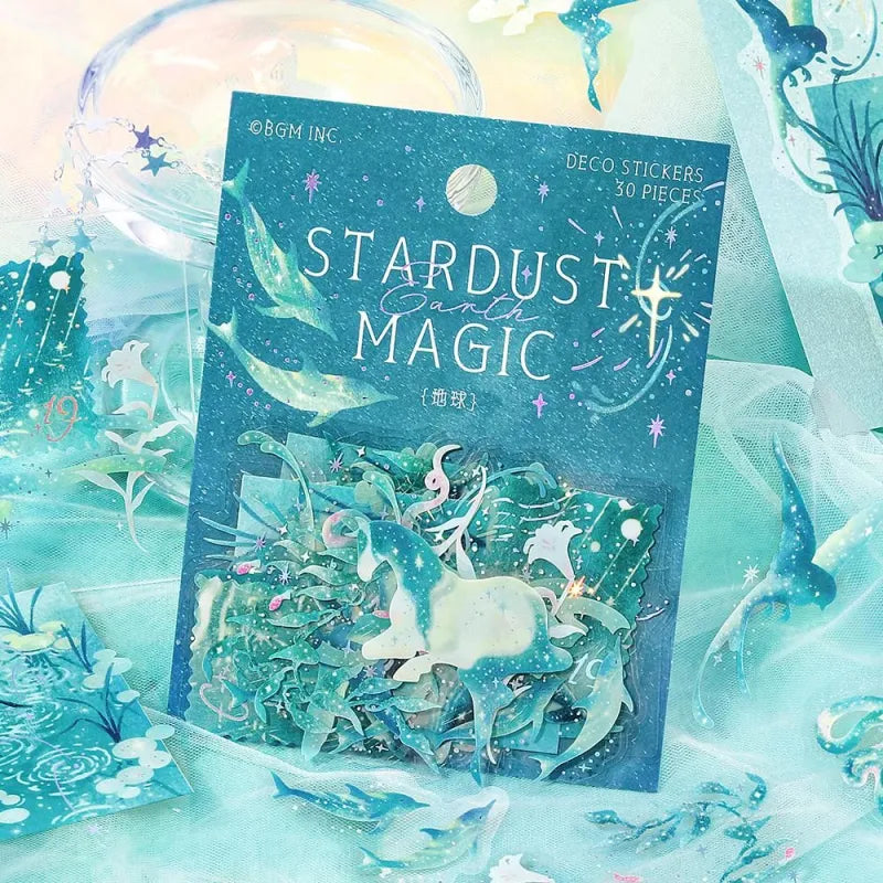 PET Sticker Set Stardust Magic Earth
