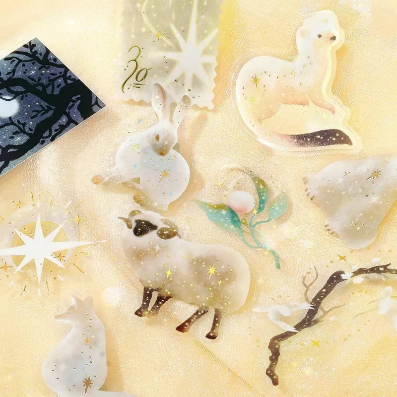 PET Sticker Set Stardust Magic Moon