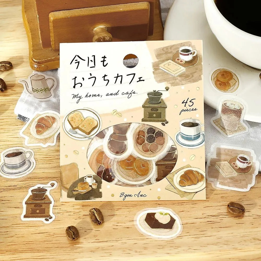 Flake Seal Stickers My home, and cafe