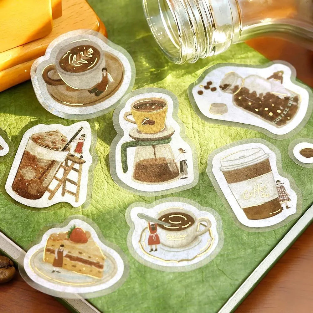 Petit Story Flake Stickers Cafe