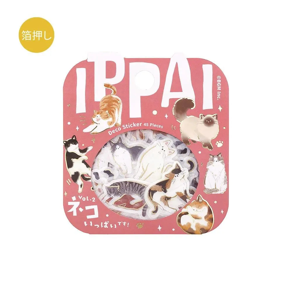 IPPAI Flake Seal Stickers Lots of Cats Vol2!