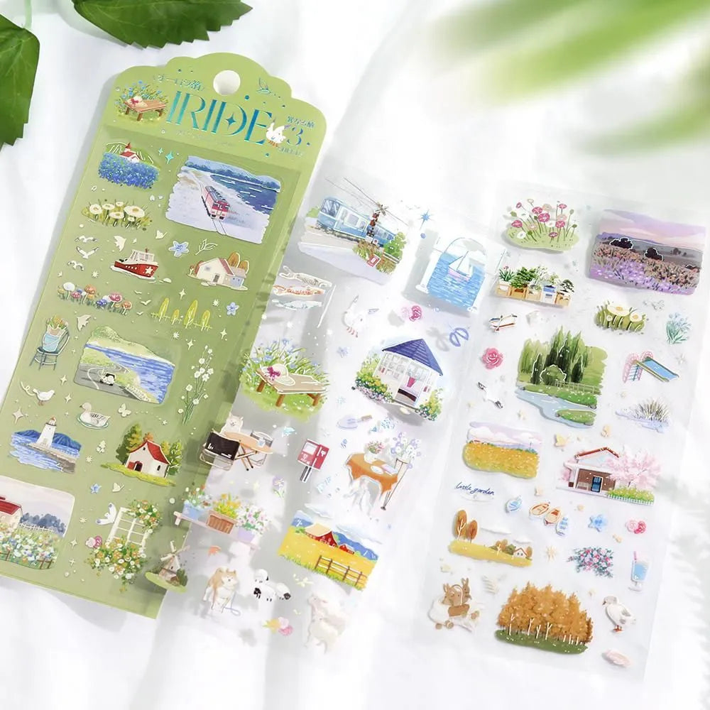 IRIDE Seal Stickers While Traveling 3 sheets