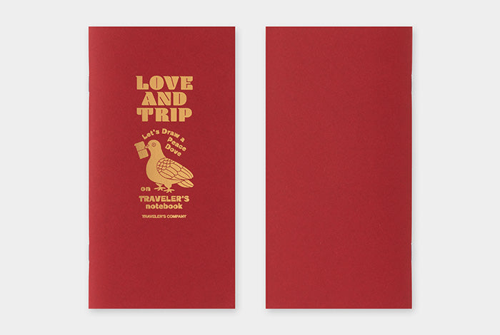 ノート・メモ帳 TRAVELER'S notebook love and trip TRAVELER'S notebook Regular Size Refill LOVE AND TRIP