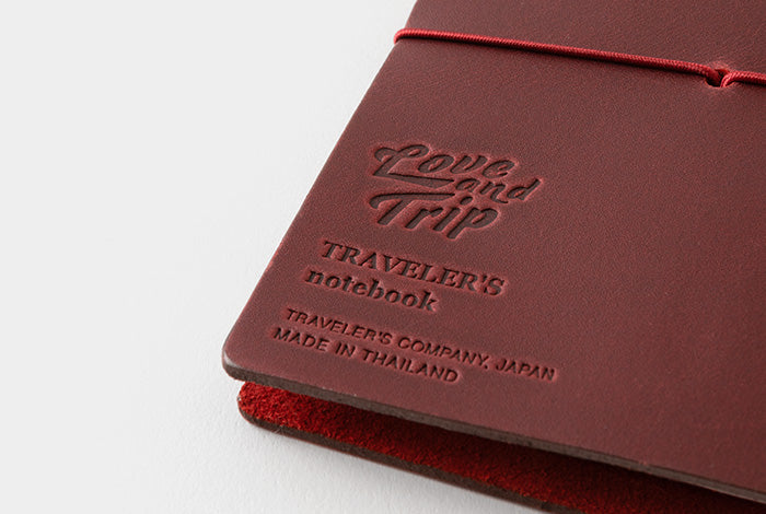 TRAVELER'S notebook Passport Size LOVE AND TRIP Red