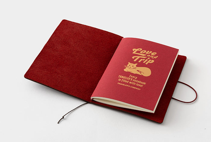 TRAVELER'S notebook Passport Size LOVE AND TRIP Red