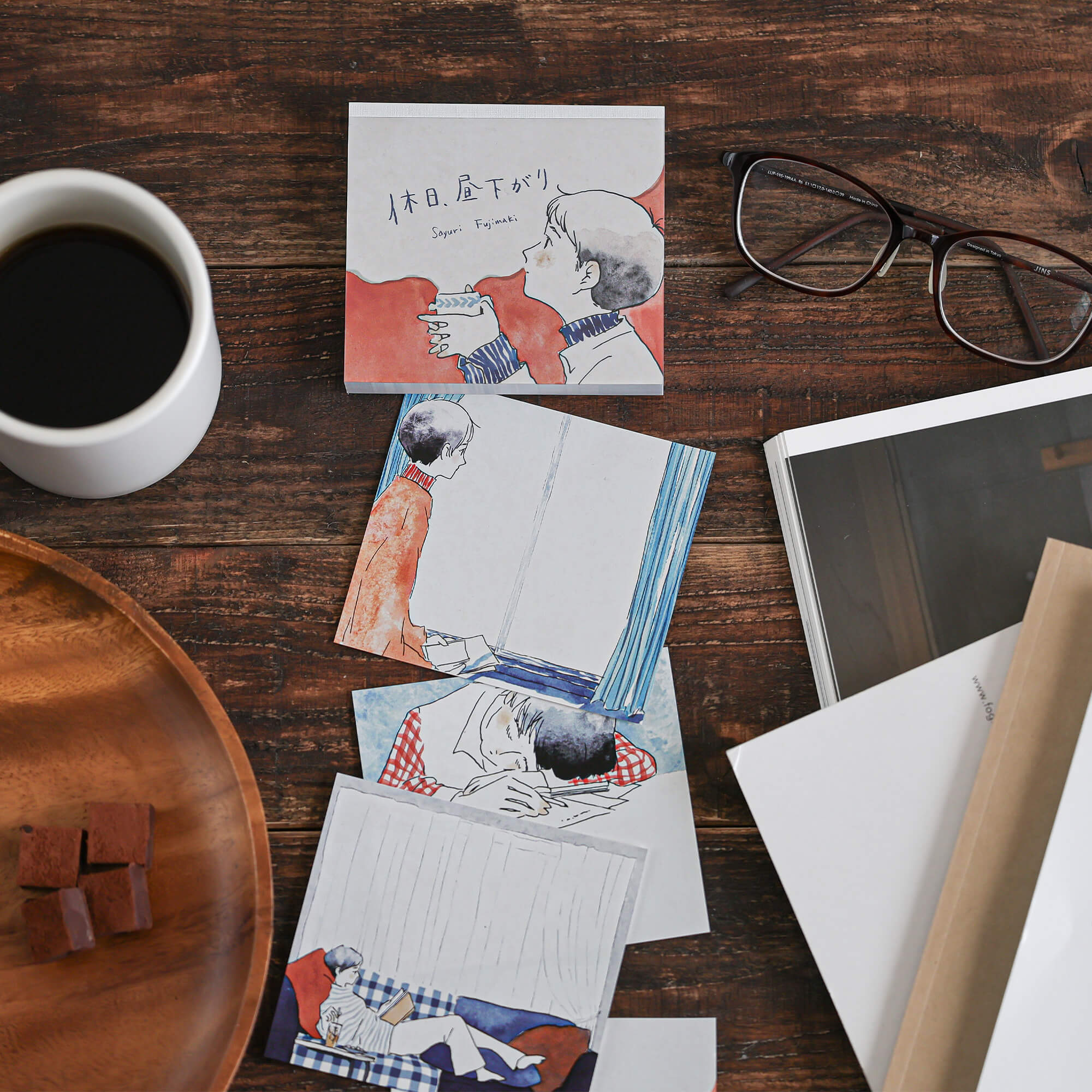 Sayuri Fujimaki Memo Block Holiday, early afternoon