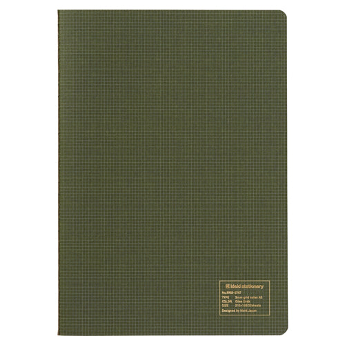 Grid Notebook A5 Olive