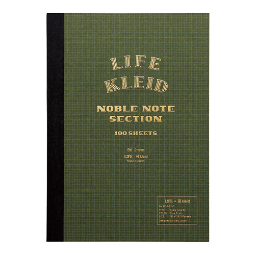 X Kleid Noble Notebook B6 Section Olive