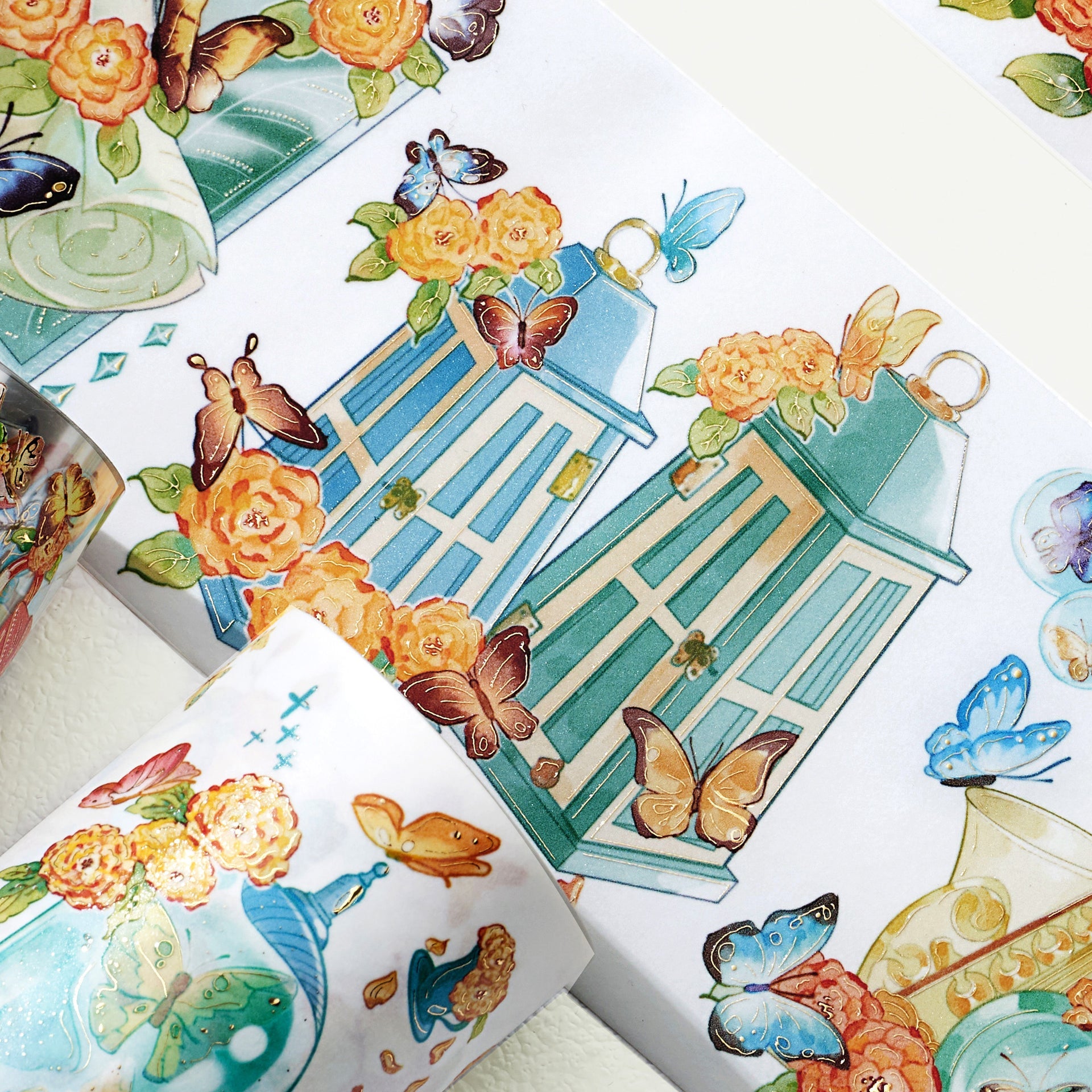 Butterfly Emporium Wide Washitape 70mm (gilded)