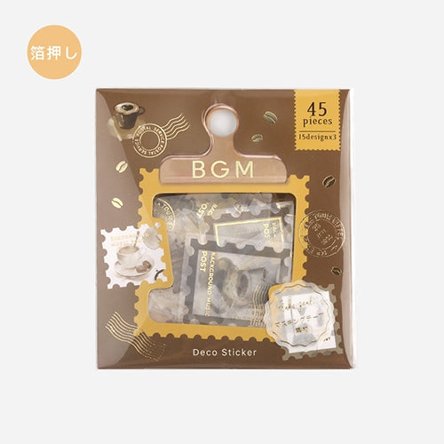 BGM Washi Sticker Flakes Post Office Coffee