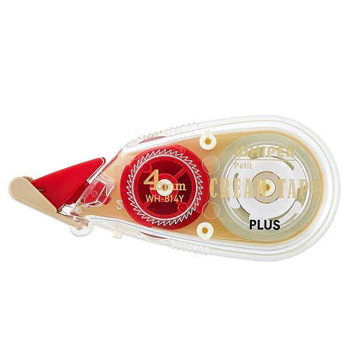 PLUS Whiper Petit Cream Correction Tape 4mm Correction tape with beautiful cream color Nice with Hobonichi Weeks and Midori MD-paper