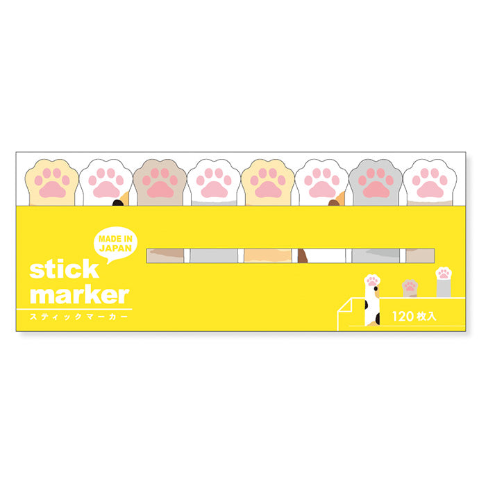 Mind Wave Sticky Notes Cat's Paw Stick Marker  Ditch boring sticky notes for these cute Mind Wave Stick Markers. These sticky notes make organizing fun and easy, adding a touch of quirkiness to your projects.