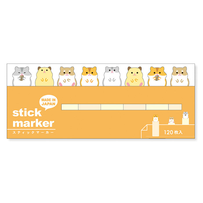 Mind Wave Sticky Notes Hamster Stick Marker  Ditch boring sticky notes for these cute Mind Wave Stick Markers. These sticky notes make organizing fun and easy, adding a touch of quirkiness to your projects.