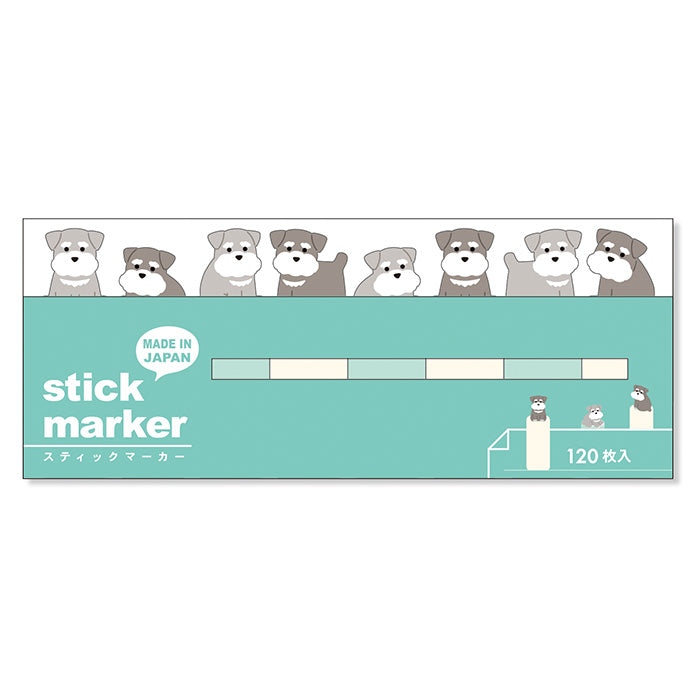 Mind Wave Sticky Notes Schnauzer Dog Stick Marker Ditch boring sticky notes for these cute Mind Wave Stick Markers. These sticky notes make organizing fun and easy, adding a touch of quirkiness to your projects.