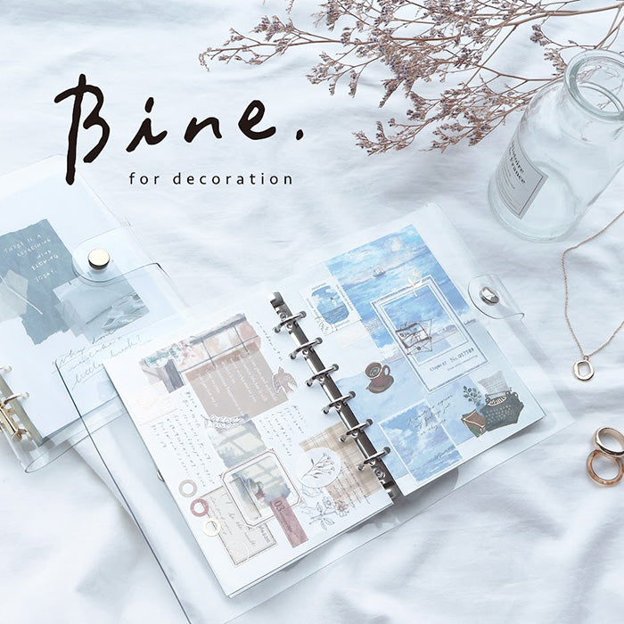 Mind Wave Bine Clear Ring Binder A6