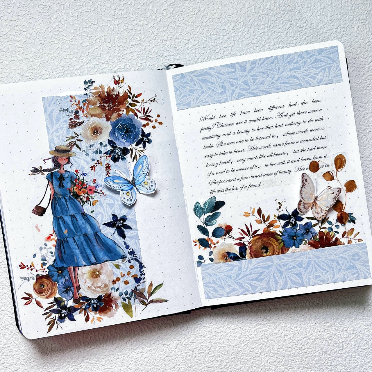 Dusty Blue & Cinnamon Wide Washitape 60mm