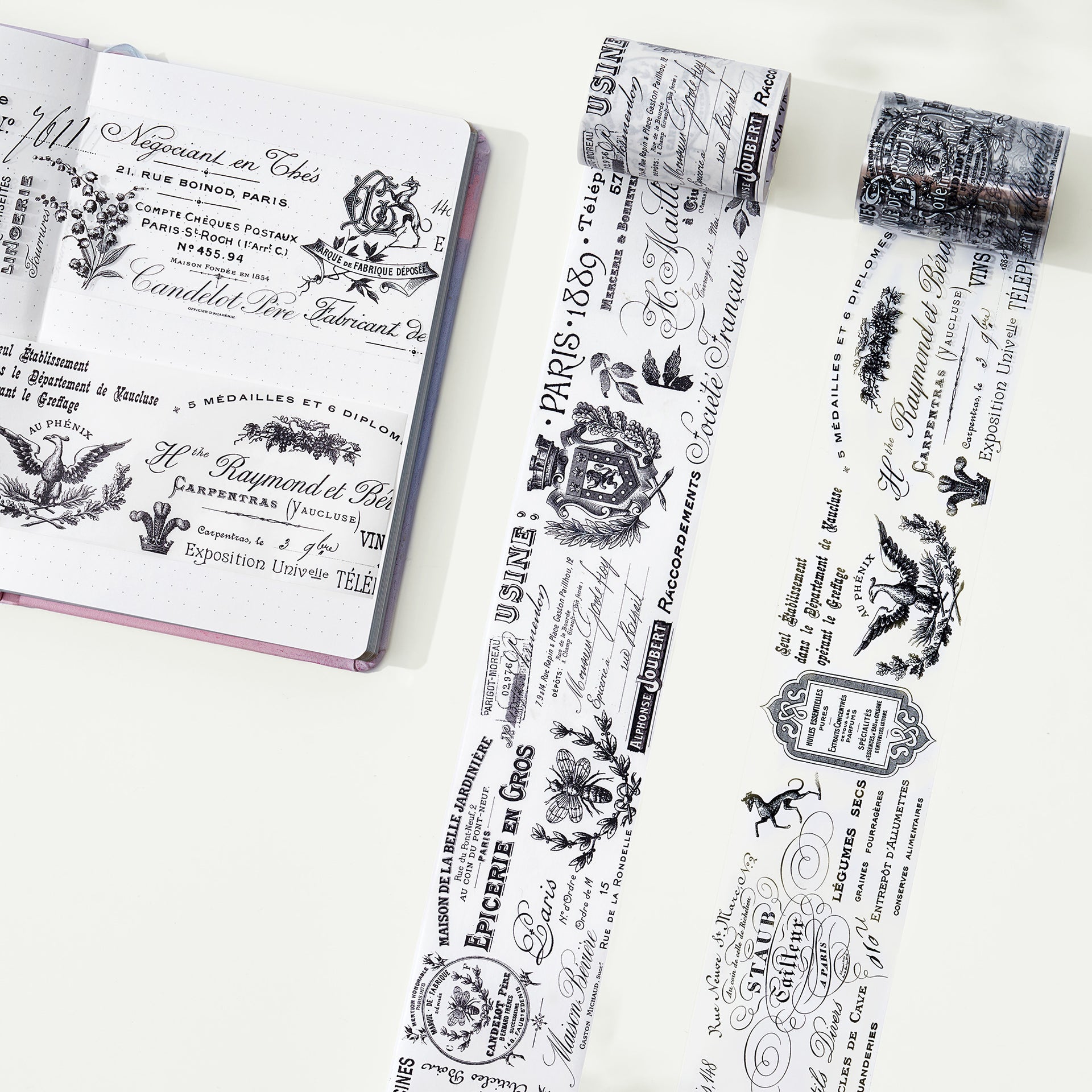 The Washi Tape Shop Lettres d'Antan Wide PET -tape 60mm