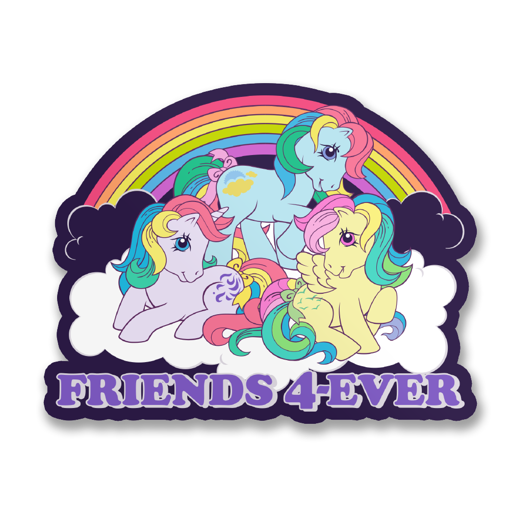 My Little Pony Vinyl Sticker Friends 4Ever