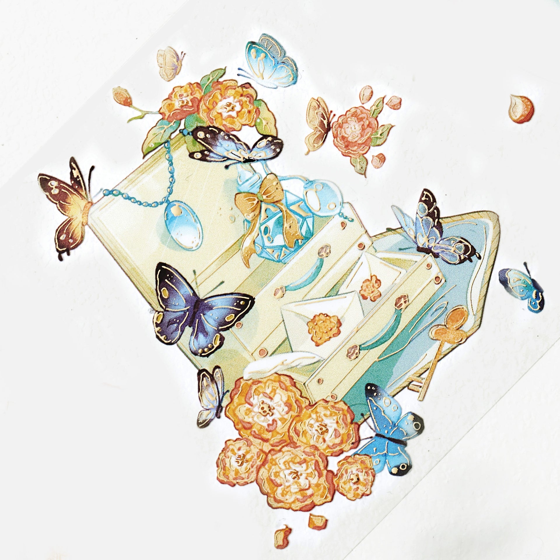 Butterfly Emporium Wide PET- teippi 70mm (gilded)