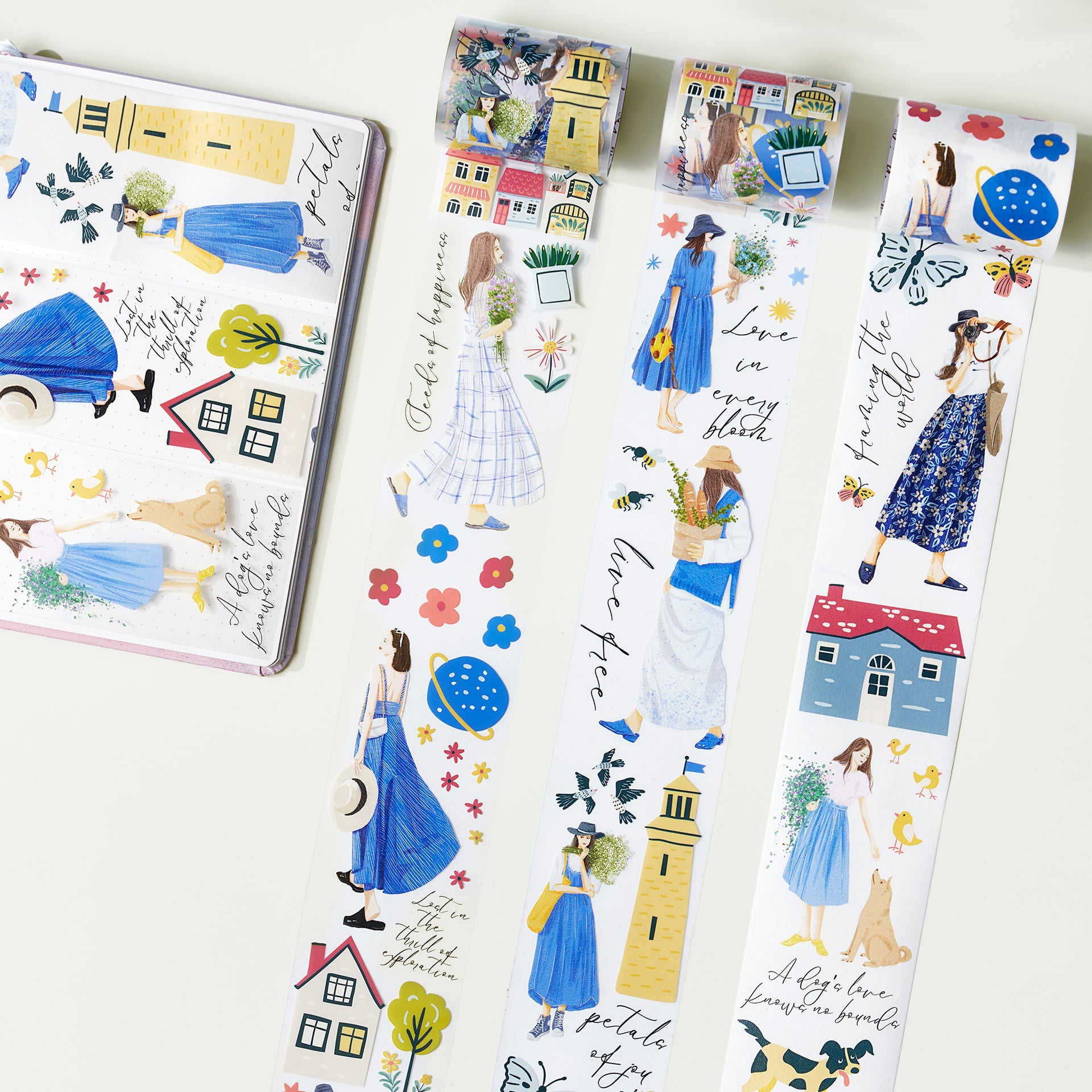 The Washi Tape Shop Morocco's Blue Hues Wide PET -tape 55mm