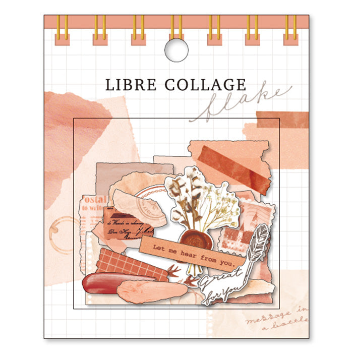 Mind Wave Libre Collage Flake Stickers Terracotta Get creative with your collages with these beautiful color-coded Libre Collage Flake Stickers. Use the large sized stickers as a colored paper alternative and mix and match the frames and motifs to create a unique and fun atmosphere in your collages. Have fun and let your imagination run wild!