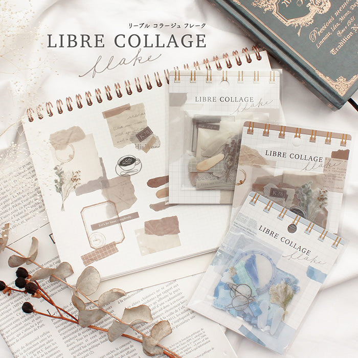 Mind Wave Libre Collage Flake Stickers Terracotta Get creative with your collages with these beautiful color-coded Libre Collage Flake Stickers. Use the large sized stickers as a colored paper alternative and mix and match the frames and motifs to create a unique and fun atmosphere in your collages. Have fun and let your imagination run wild!