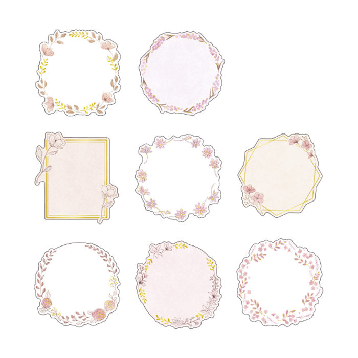 Mind Wave Frame Label Sticker Flower These writable label stickers are perfect for decorating your notebook and planner or adding a personal touch to your other papercraft projects.
