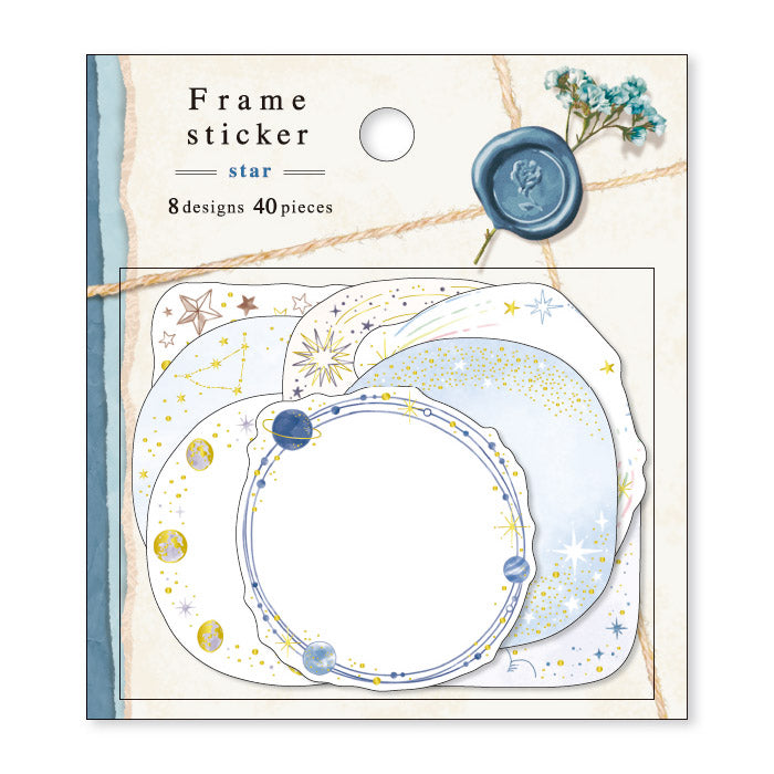 Mind Wave Star Frame Label Sticker These writable label stickers are perfect for decorating your notebook and planner or adding a personal touch to your other papercraft projects.