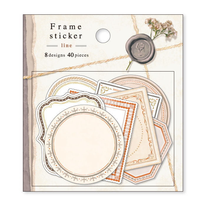 Mind Wave Vintage Frame Label Sticker These writable label stickers are perfect for decorating your notebook and planner or adding a personal touch to your other papercraft projects.