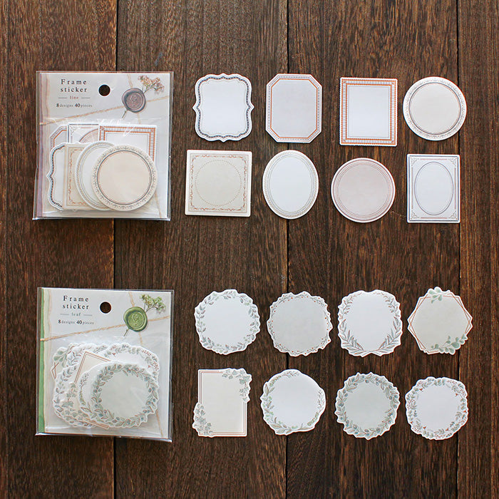 Mind Wave Vintage Frame Label Sticker These writable label stickers are perfect for decorating your notebook and planner or adding a personal touch to your other papercraft projects.