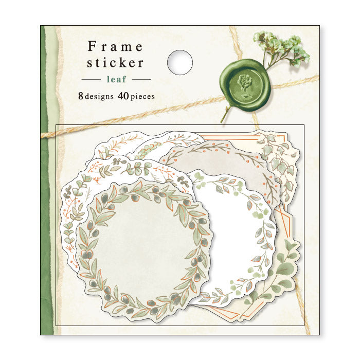 Mind Wave Frame Label Sticker Leaf These writable label stickers are perfect for decorating your notebook and planner or adding a personal touch to your other papercraft projects.