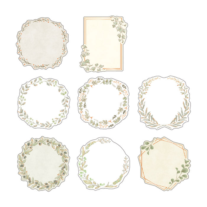 Mind Wave Frame Label Sticker Leaf These writable label stickers are perfect for decorating your notebook and planner or adding a personal touch to your other papercraft projects.