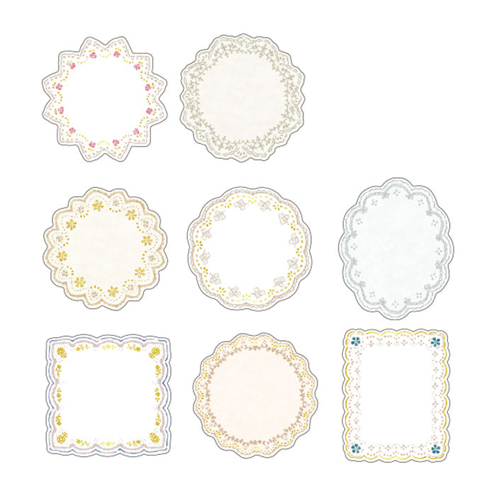 Mind Wave Frame Label Sticker Lace These writable label stickers are perfect for decorating your notebook and planner or adding a personal touch to your other papercraft projects.