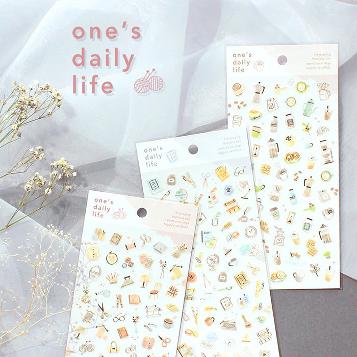 Mind Wave Sticker One's Daily Life Sewing These Japanese stickers are perfect for planners, notebooks, and other papercraft projects.
