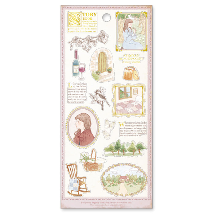 Mind Wave Storybook Stickers Small House These Japanese stickers are perfect for planners, notebooks, and other papercraft projects.