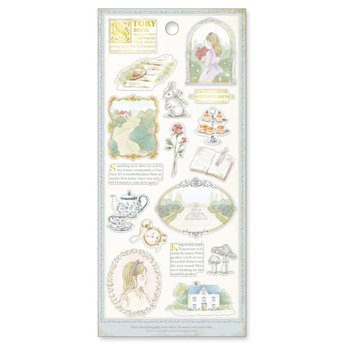Mind Wave Storybook Stickers Rose Garden These Japanese stickers are perfect for planners, notebooks, and other papercraft projects.