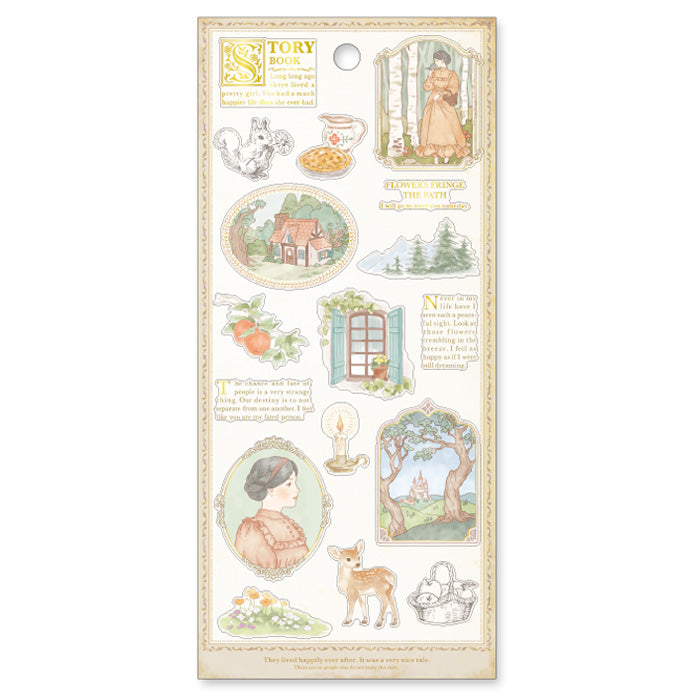 Mind Wave Storybook Stickers Calm Forest  These Japanese stickers are perfect for planners, notebooks, and other papercraft projects.