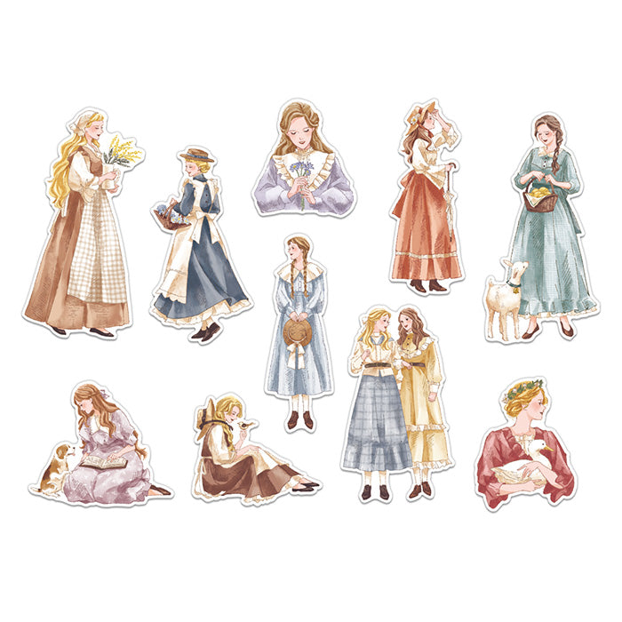 Mind Wave Amie Country Girl Stickers Enhance your papercraft projects with Mind Wave Girl Stickers. These elegant stickers feature vintage girls and are perfect for planners, notebooks, and more.