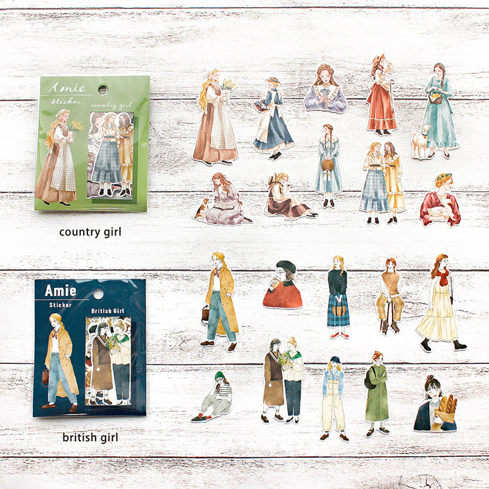Mind Wave Amie Country Girl Stickers Enhance your papercraft projects with Mind Wave Girl Stickers. These elegant stickers feature vintage girls and are perfect for planners, notebooks, and more.