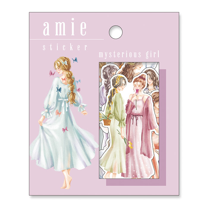 Mind Wave Amie Mysterious Girl Stickers Enhance your papercraft projects with Mind Wave Girl Stickers. These elegant stickers feature stylish girls and are perfect for planners, notebooks, and more.