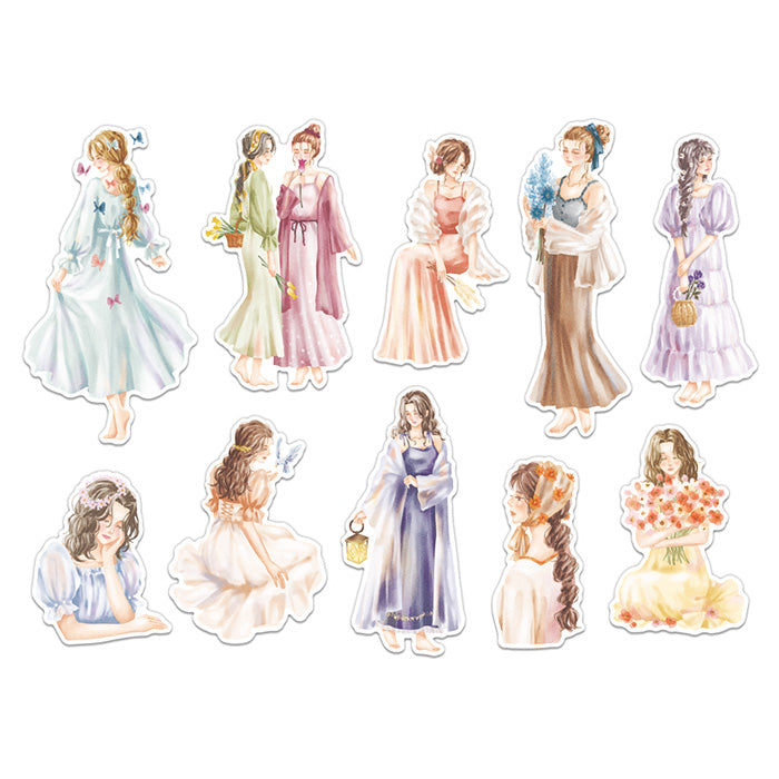 Mind Wave Amie Mysterious Girl Stickers Enhance your papercraft projects with Mind Wave Girl Stickers. These elegant stickers feature stylish girls and are perfect for planners, notebooks, and more.