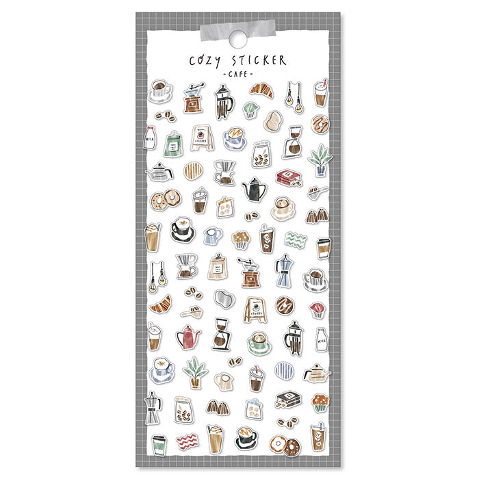 Mind Wave Cozy Sticker Cafe These Japanese stickers are perfect for planners, notebooks, and other papercraft projects.